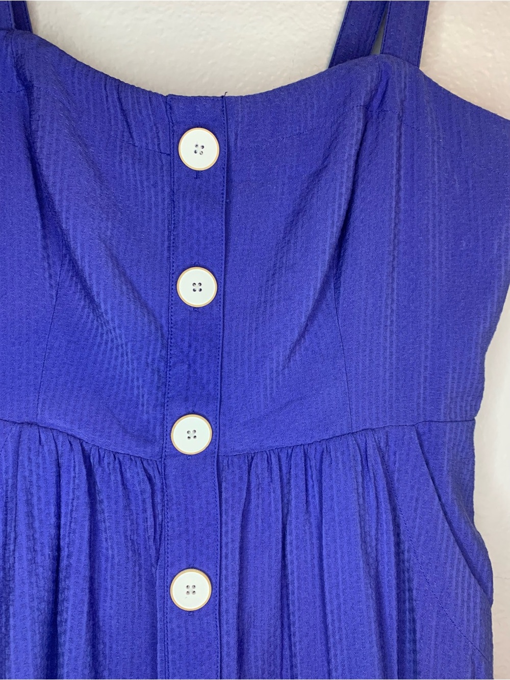 Anthropologie Maeve Women’s Blue Rosemary Euro Summer Midi Dress. Size 12 - Picture 6 of 14